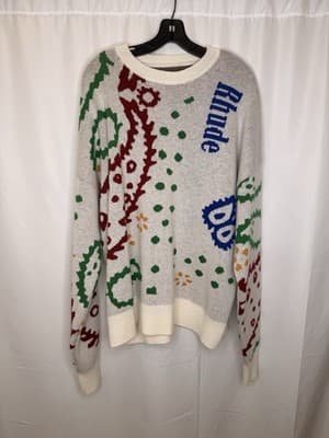 Rhude Multicolor Sweater Size Medium MSRP $650 Brand New With Tags - Thumbnail 5