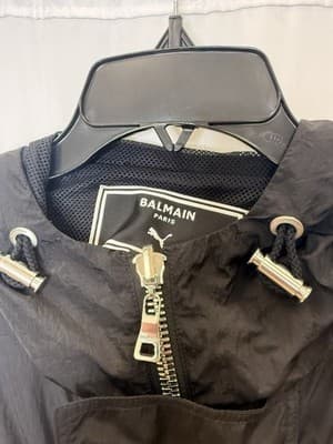 Balmain Paris X Puma Jacket Black MSRP $3350 Size 52 - Thumbnail 3