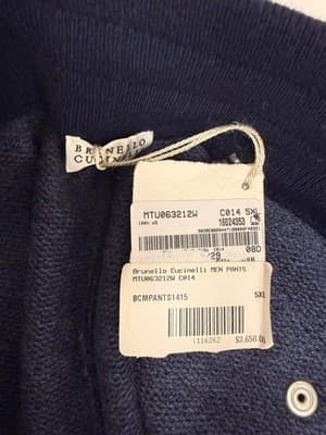 Brunello Cucinelli Men’s Sweatpants 5XL MSRP $3650 - Thumbnail 4