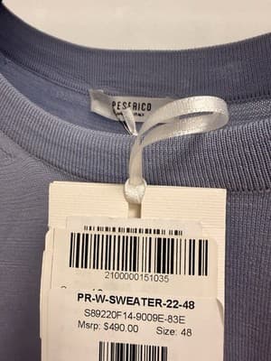 Peserico Woman’s Sweater Size 48 MSRP $490 Brand New With Tags - Thumbnail 2