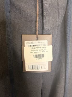 Peserico Pants Brand New With Tags MSRP $389 Size 54 - Thumbnail 3