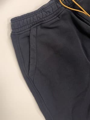 RHUDE Shorts Men’s Black Drawstring Cotton Size XS - Thumbnail 3