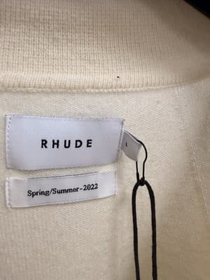 Rhude Cream Collared Sweater Size L MSRP $650 - Thumbnail 4