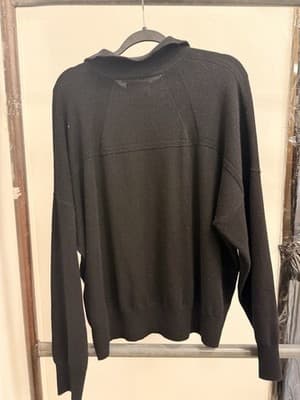 Rhude Collared Black Sweater Size L MSRP $650 (Multiple Colors) - Thumbnail 2