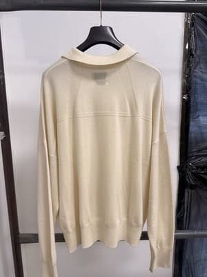 Rhude Cream Collared Sweater Size L MSRP $650 - Thumbnail 2