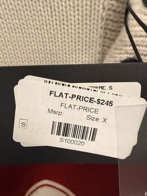 Rhude Cashmere Sweater Red/White/Black Size Large - Thumbnail 4