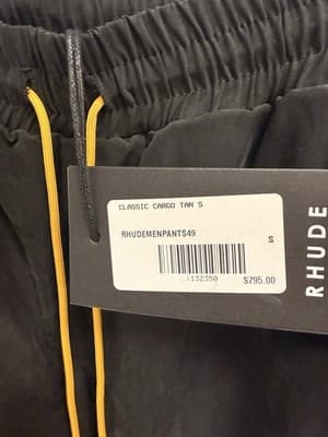 Rhude Men’s Tan Cargo Pants MSRP 795 Size Small - Thumbnail 3
