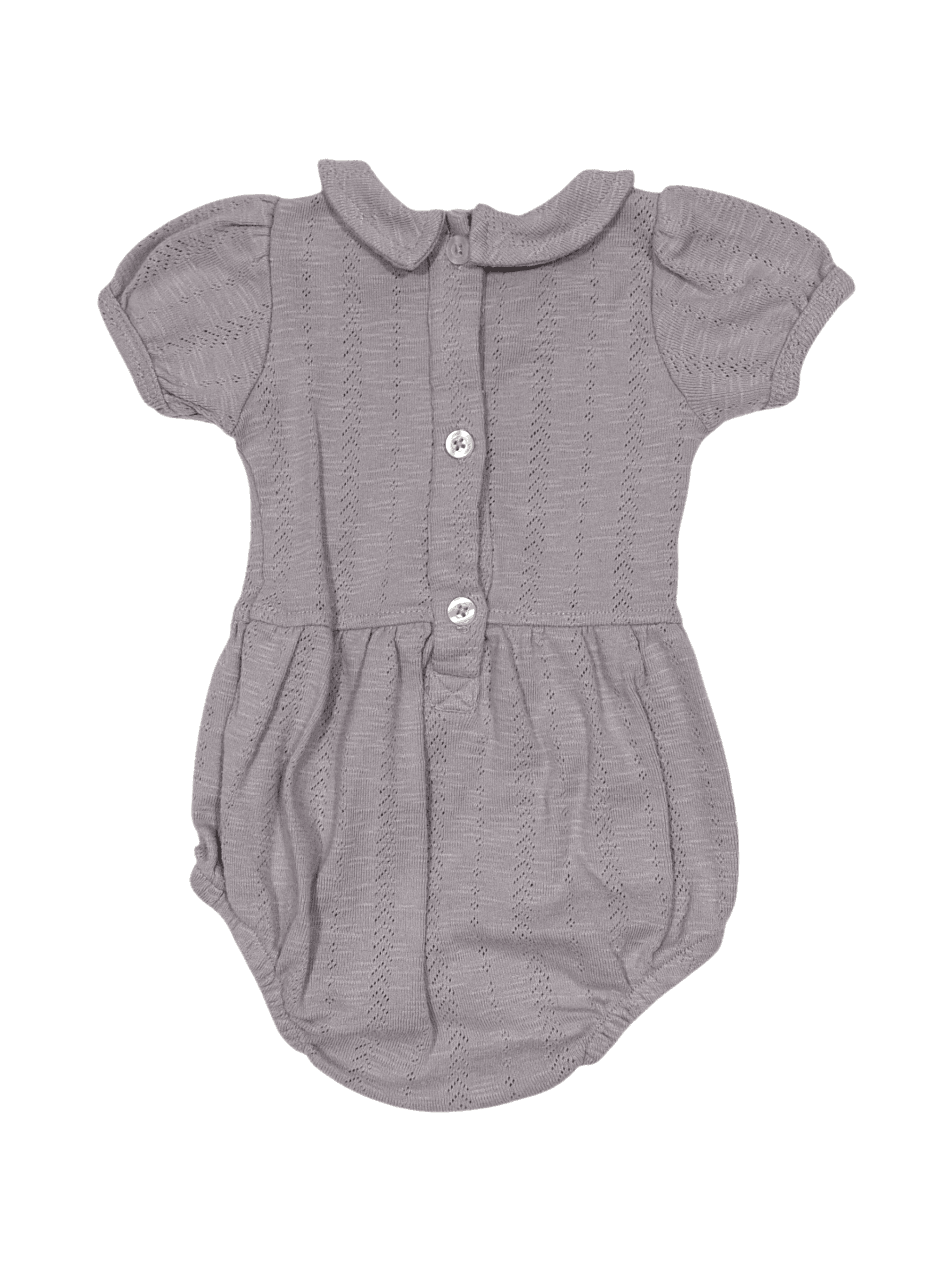 Kate Quinn size 3-6 months girls purple romper - Thumbnail 2