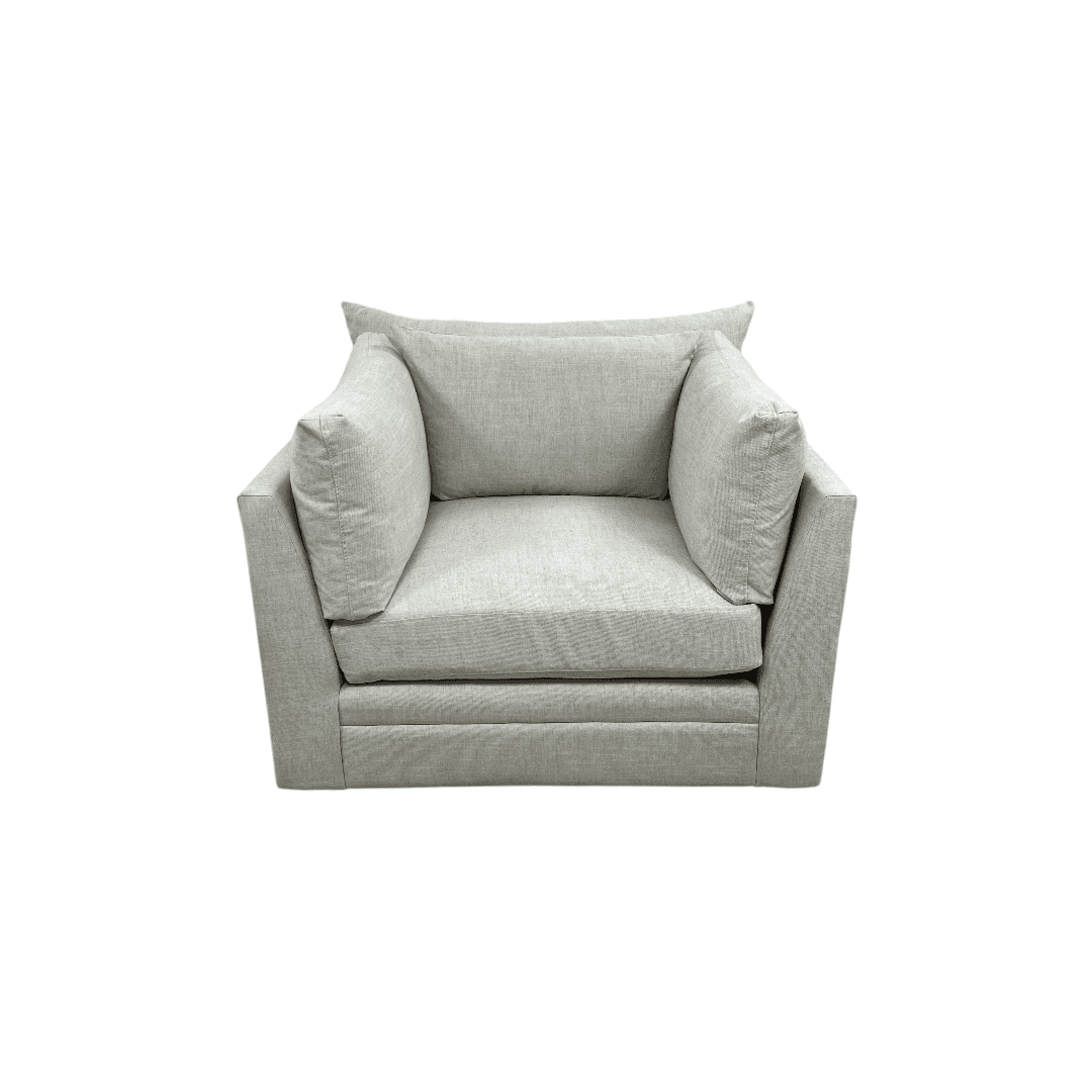 Classic Home Audrey Upholstered Swivel Armchair Set of 2 - Thumbnail 11
