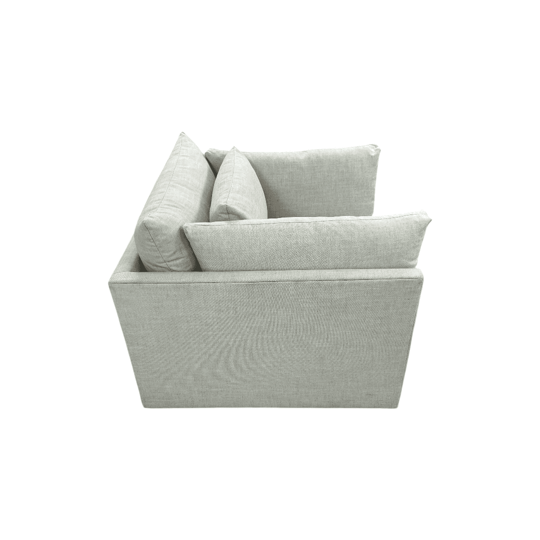 Classic Home Audrey Upholstered Swivel Armchair Set of 2 - Thumbnail 15