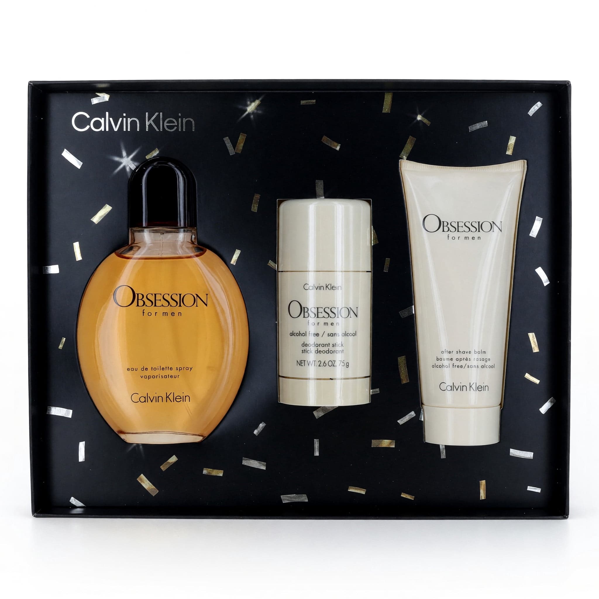 Obsession 3 Pcs Set for Men: 4.2 Eau De Toilette Spray + 2.6 Deodorant Stick + 3.3 Body Wash - Thumbnail 4