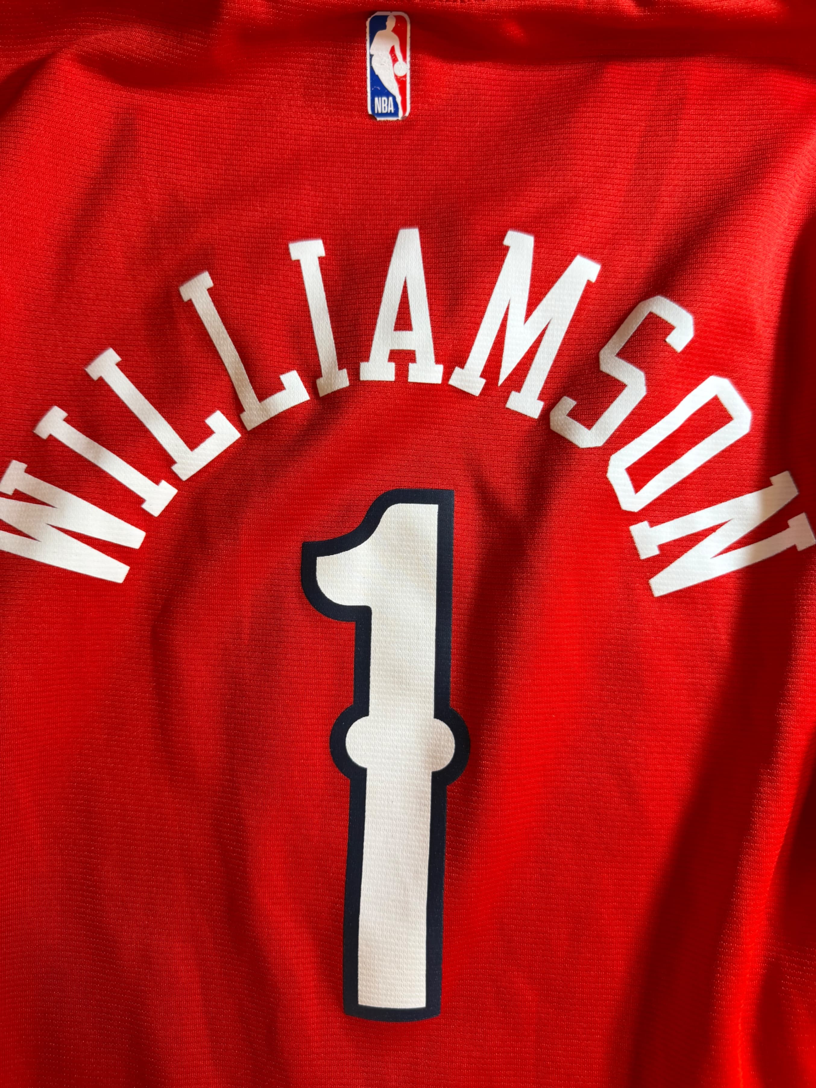 Zion Williamson #1 New Orleans Pelicans Youth XL Red NBA Jersey Fanatics Statement - Thumbnail 5