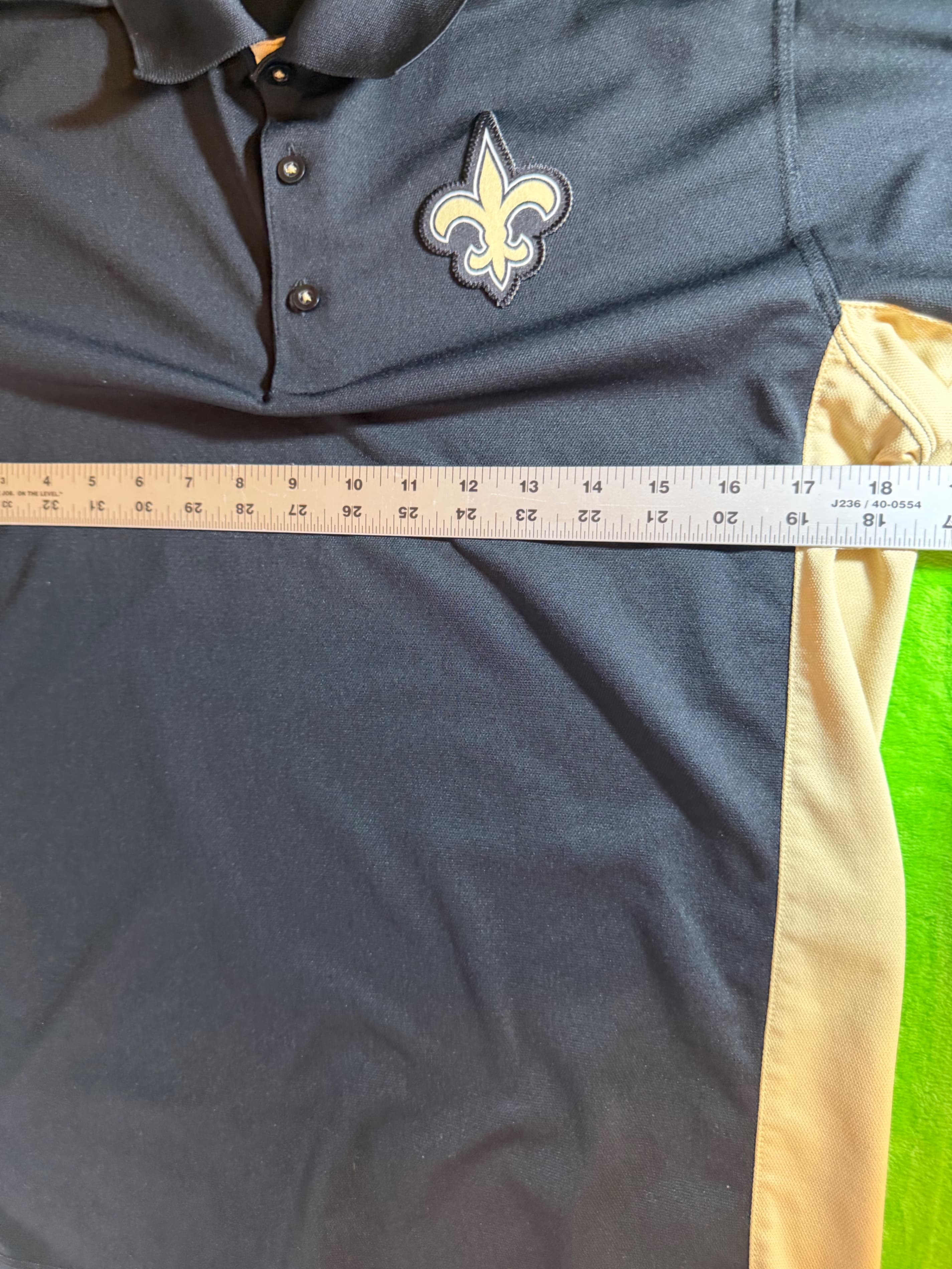 Nike NFL New Orleans Saints Dri-FIT Training Polo Mens Sz S Black - Thumbnail 6