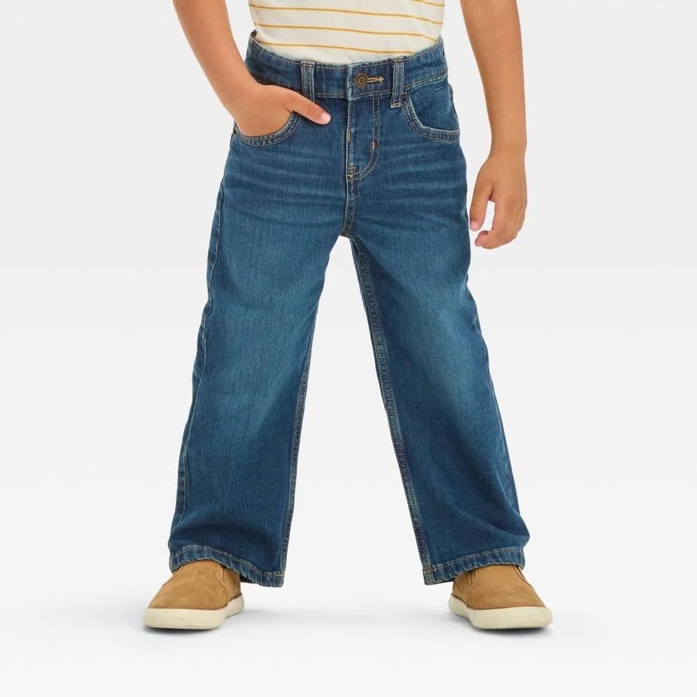 #8572 18M Toddler Boys' Straight Fit Jeans - Cat & Jack Medium Wash - Default