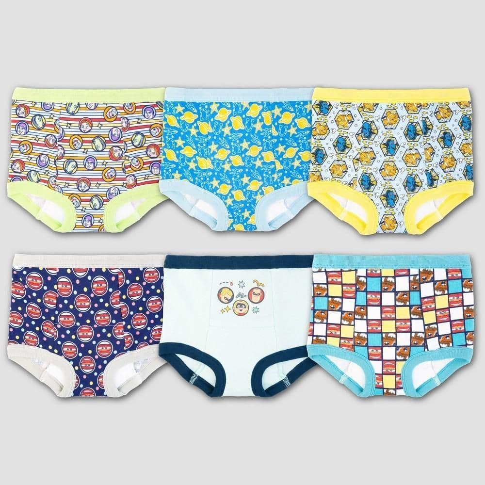 #8802 2T-3T 2T-3T Toddler Pixar 6pk Training Underwear - Default