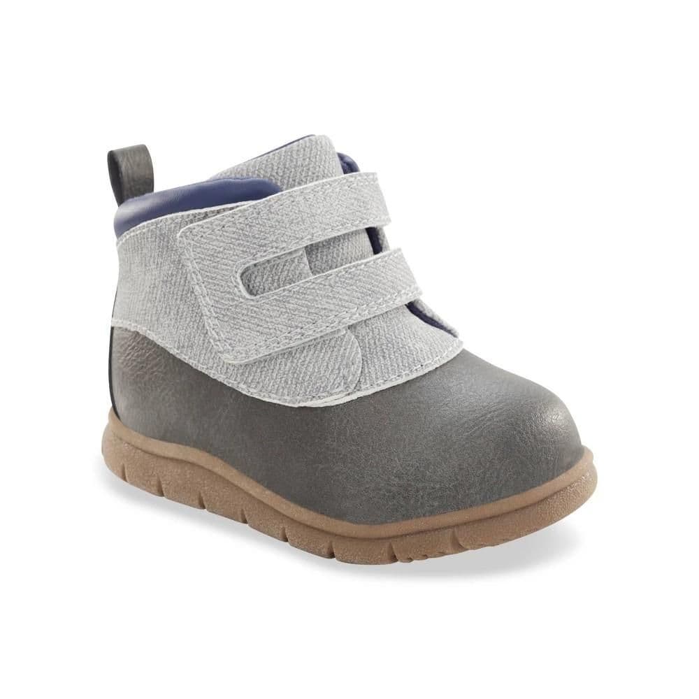 #9223 Size 3 Carter's Just One You Toddler Boys' First Walker Boots - Gray - Default
