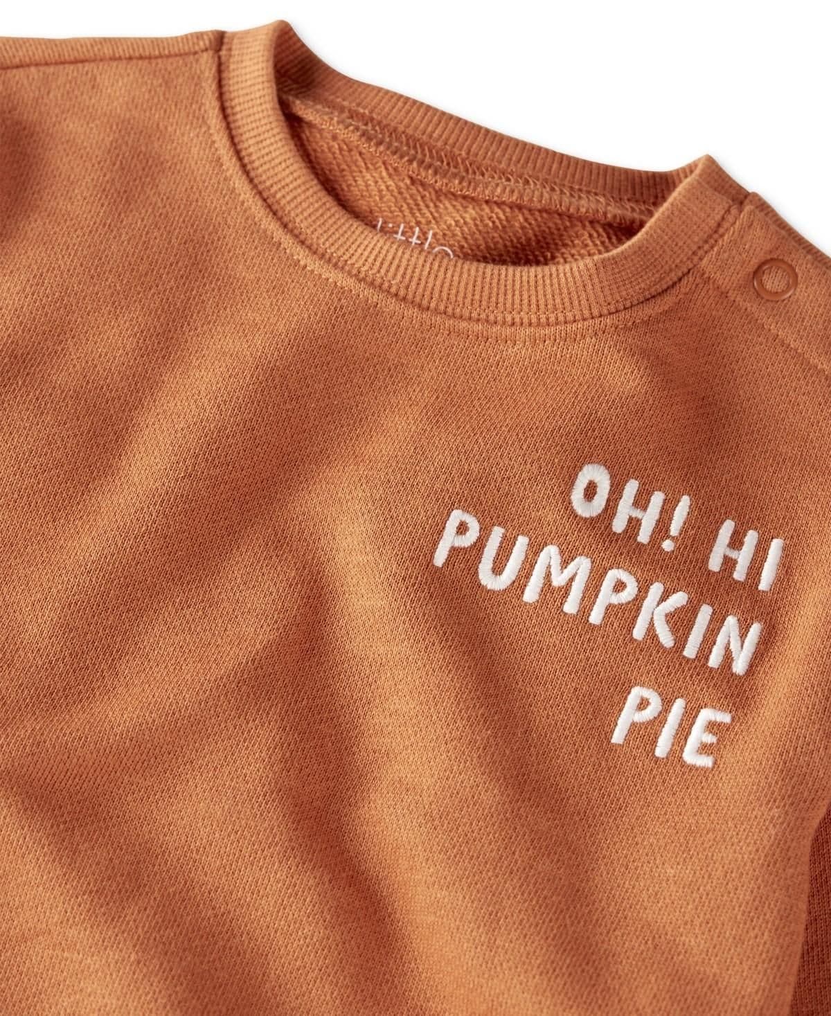 #4183 24M Little Planet by Carter's Organic Baby Sweatshirt Bodysuit - Orange - Default - Thumbnail 3