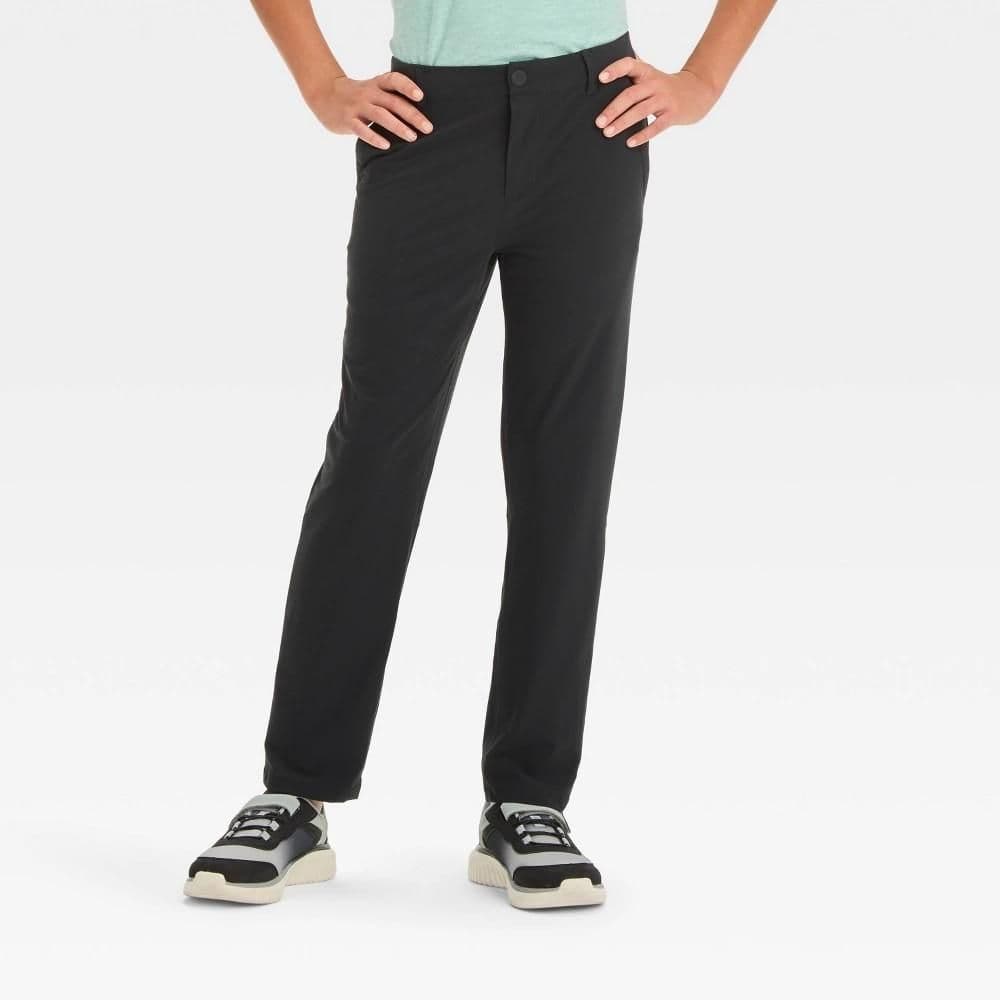 #4829 Size 7 Boys' Golf Pants - All In Motion Black - Default