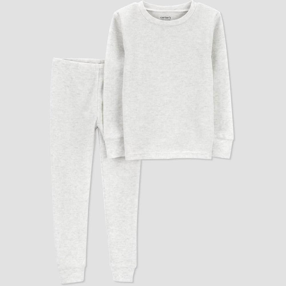 #3103 5T Carter'sToddler Boys' 2pc Snug Fit Solid Pajama Set - Gray - Default
