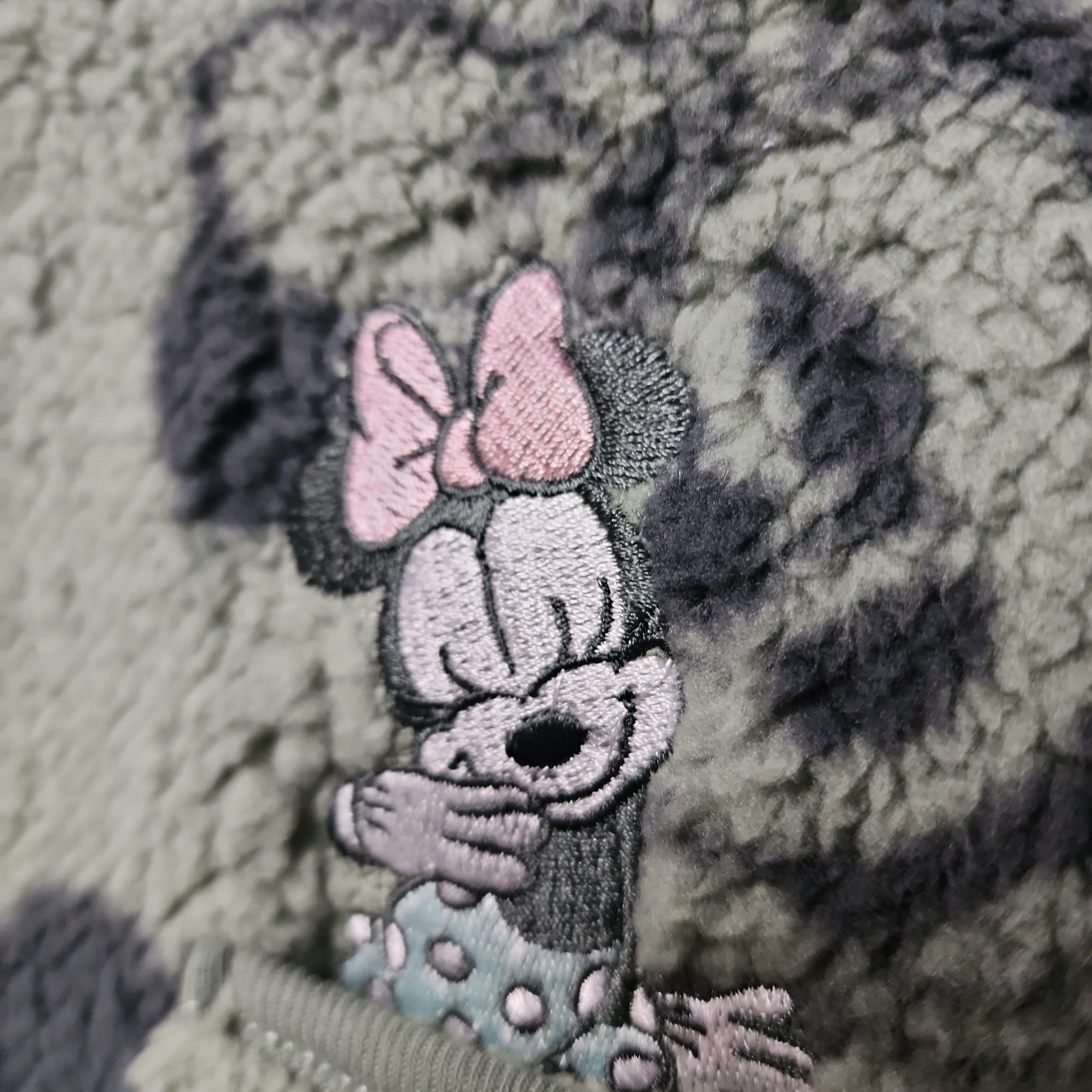 #1954 18M Baby Girls' Disney Minnie Mouse Faux Shearling Fleece Pullover and Pants Set -Teal - Default - Thumbnail 2