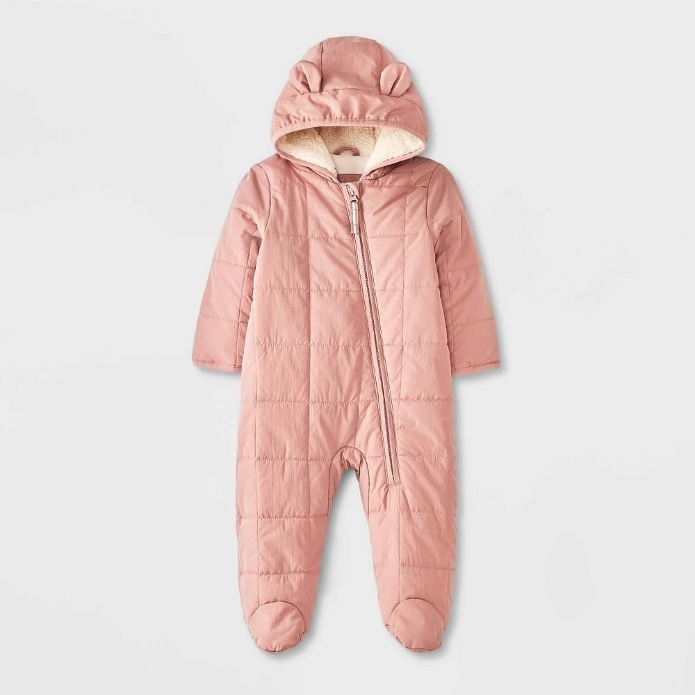 #1172 3M Baby Bunting Puffer Snowsuit - Cat & Jack Pink - Default