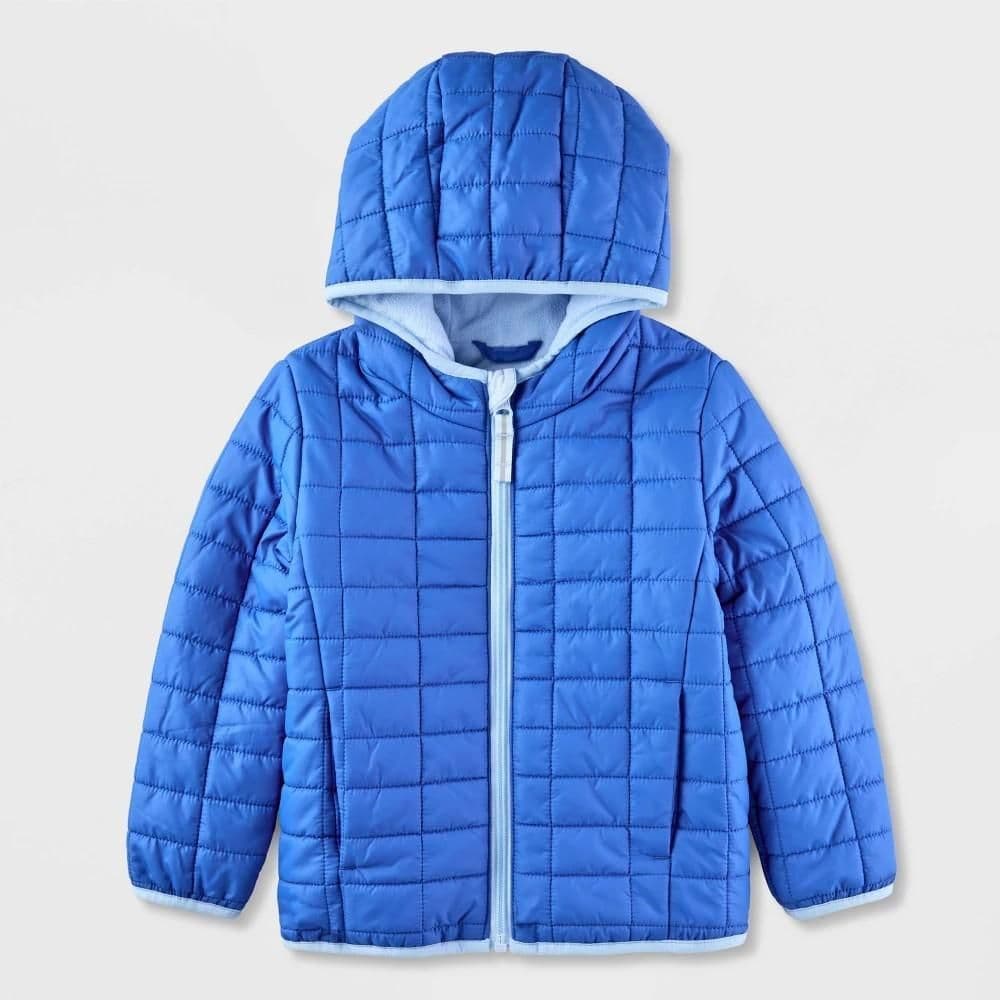 #9219 5T Toddler Puffer Jacket - Cat & Jack Blue - Default