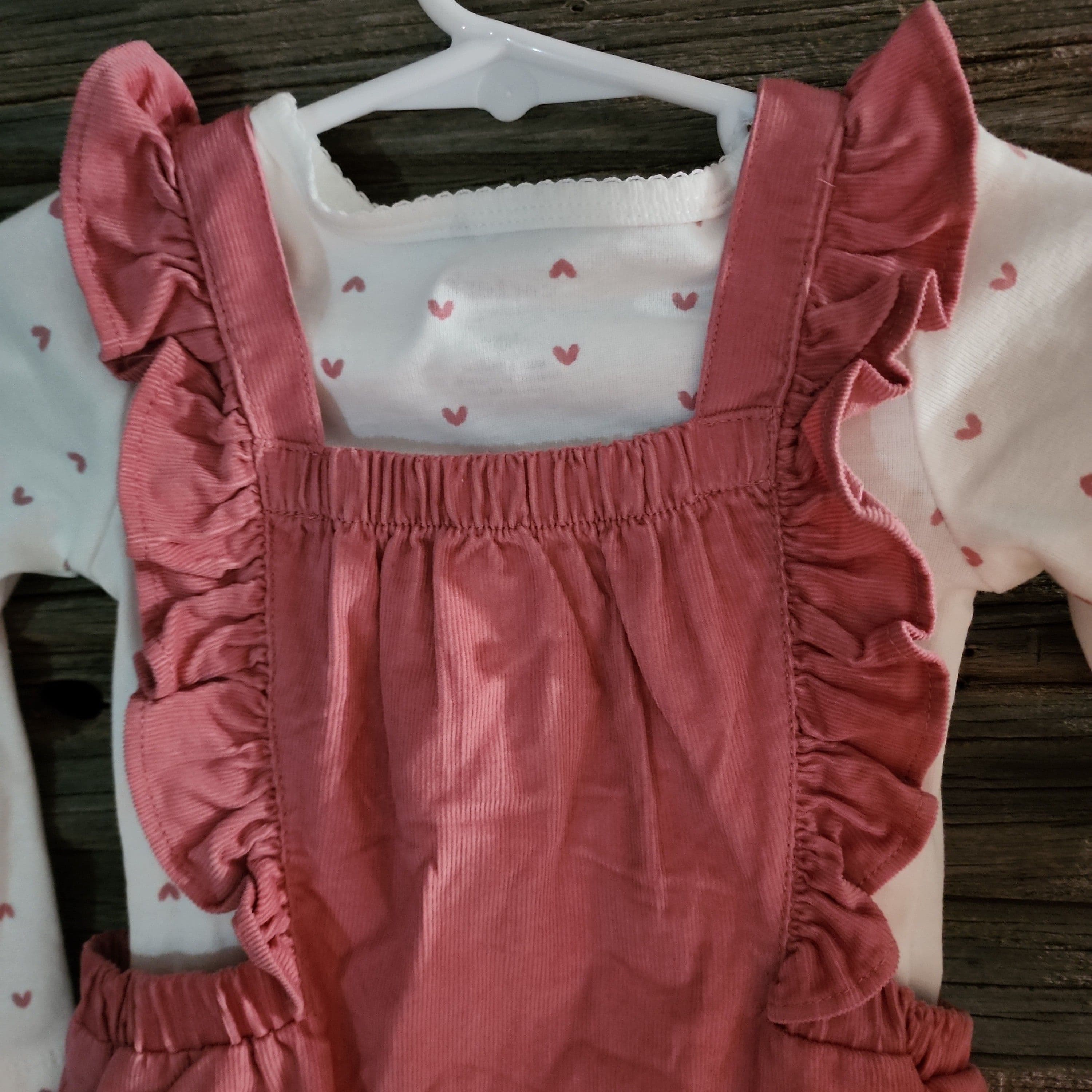 #4035 18M Carter's Just One You Baby Girls' Skirtall Set - Ivory/Pink - Default - Thumbnail 4