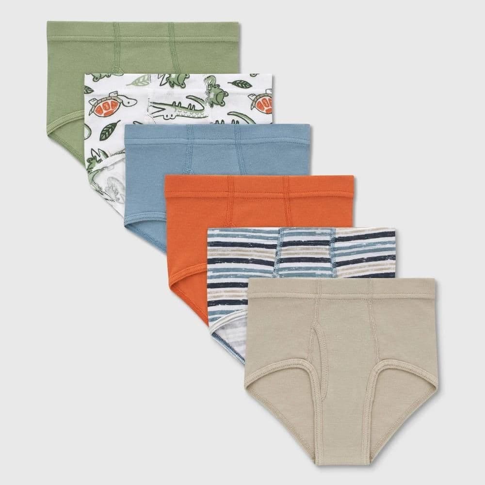 #8961 4T Hanes Toddler Boys' 6pk Organic Cotton Briefs - - Default
