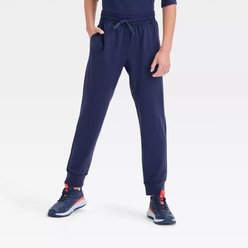 #5509 Large Boys' Soft Stretch Jogger Pants - All In Motion Navy Blue - Default