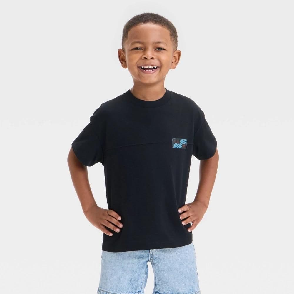 #8867 3T Toddler Boys' Short Sleeve Skateboarding Dino T-Shirt - Cat & Jack Black - Default