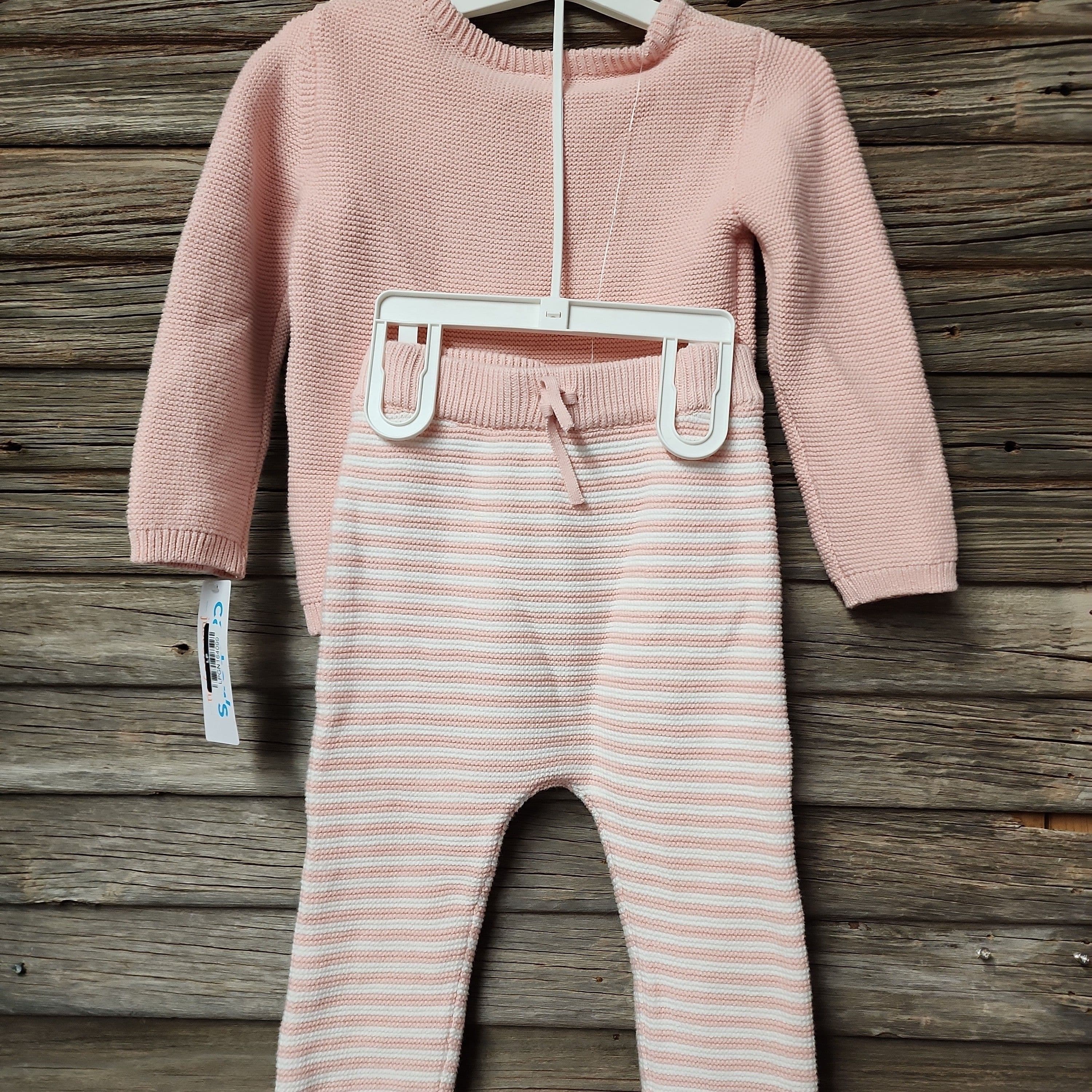 #2256 24M Carter's Baby Girls' BearTop & Bottom Set - Pink - Default - Thumbnail 4