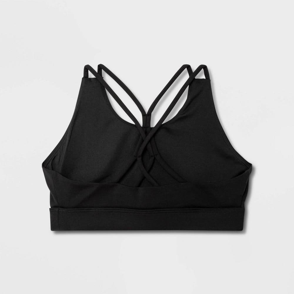 #5584 Large Girls' Microfiber Bra - All In Motion Black - Default