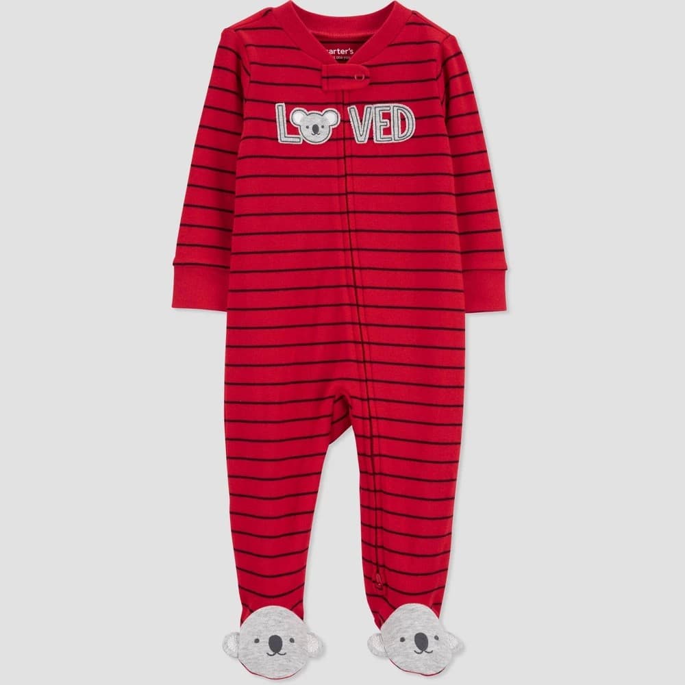 #8025 Newborn Carter's Just One You Baby Boys' Sleep N' Play - Red - Default