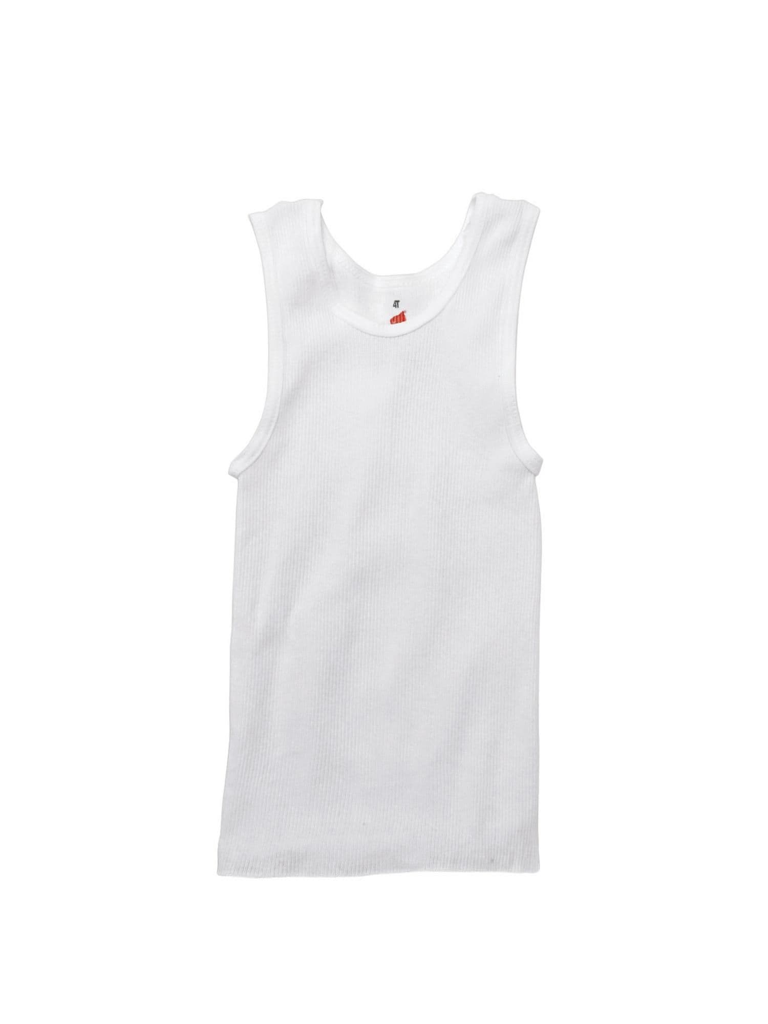#2851 4T HanesToddler Boys' 5pkTankTop - White - Default