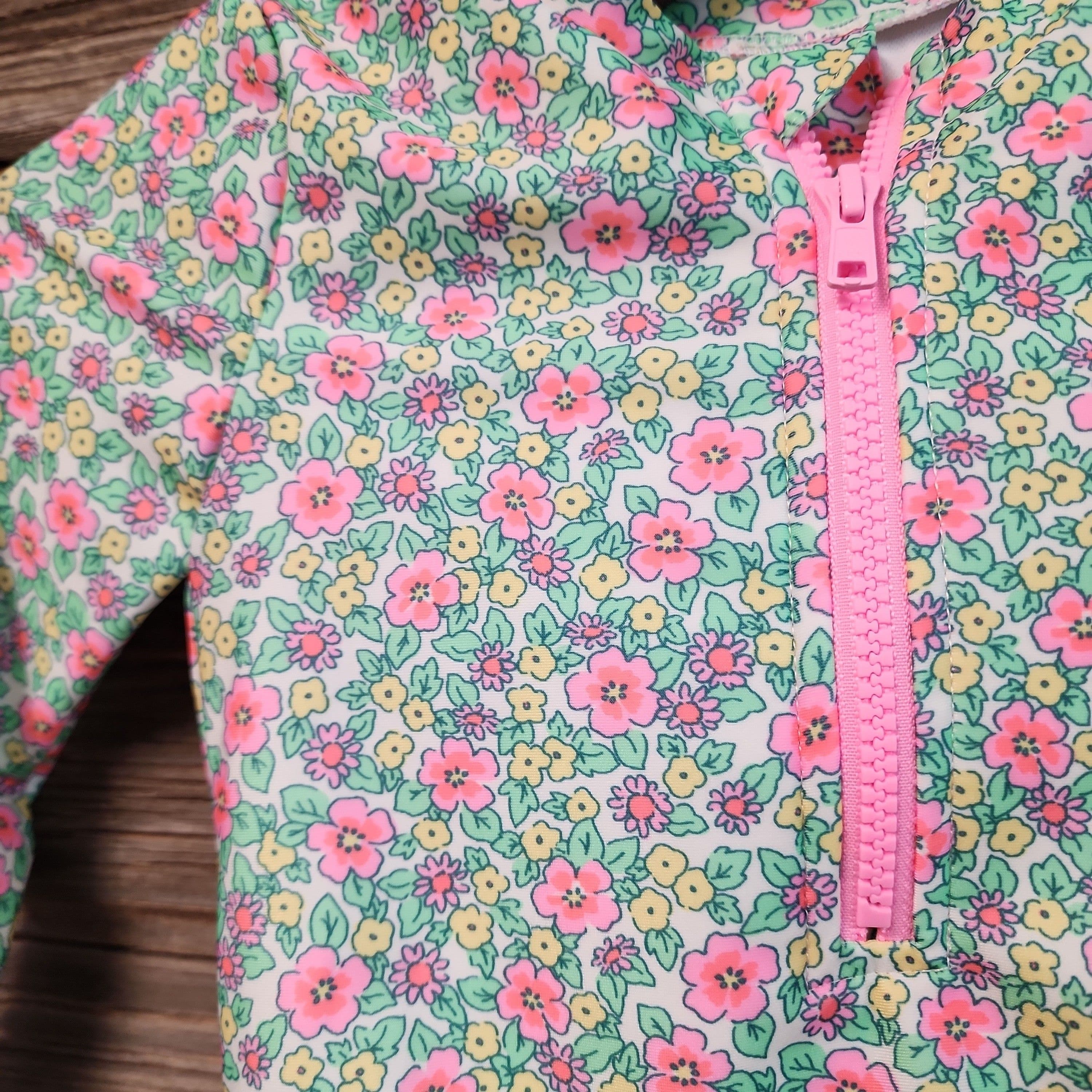 #4737 5T Toddler Girls' Floral Printed One Piece Swimsuit - Cat & Jack - Default