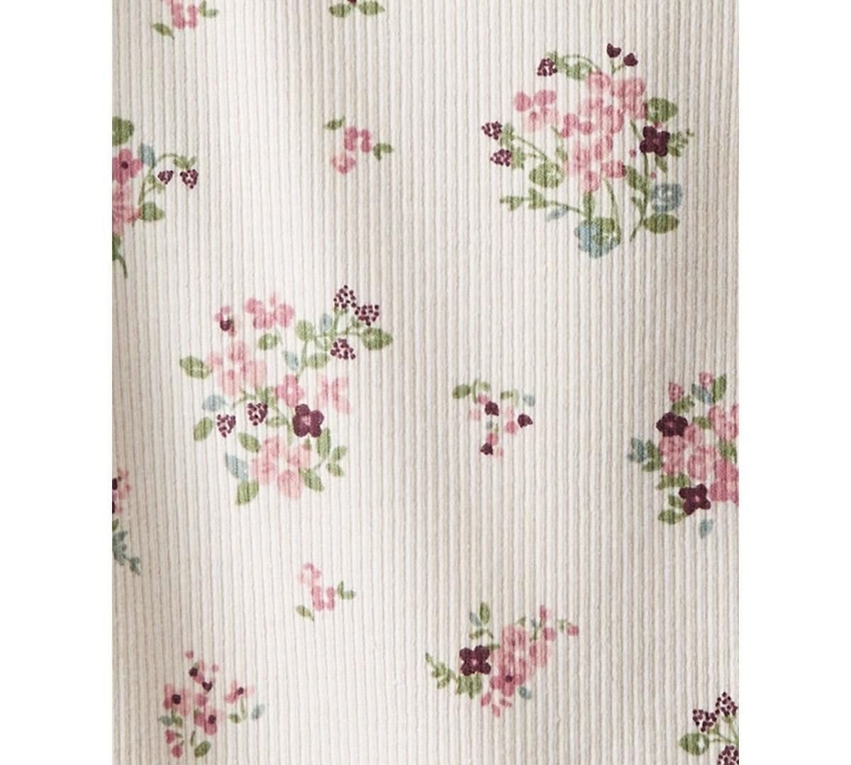 #8341 12M Little Planet by Carter's Organic Baby Girls' 2pk Floral Bodysuit - Pink - Default - Thumbnail 2