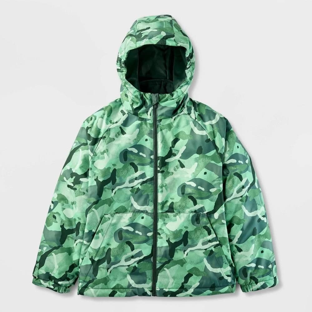#5422 Medium Kids' Abstract 3-In-1 Jacket - All In Motion Green - Default