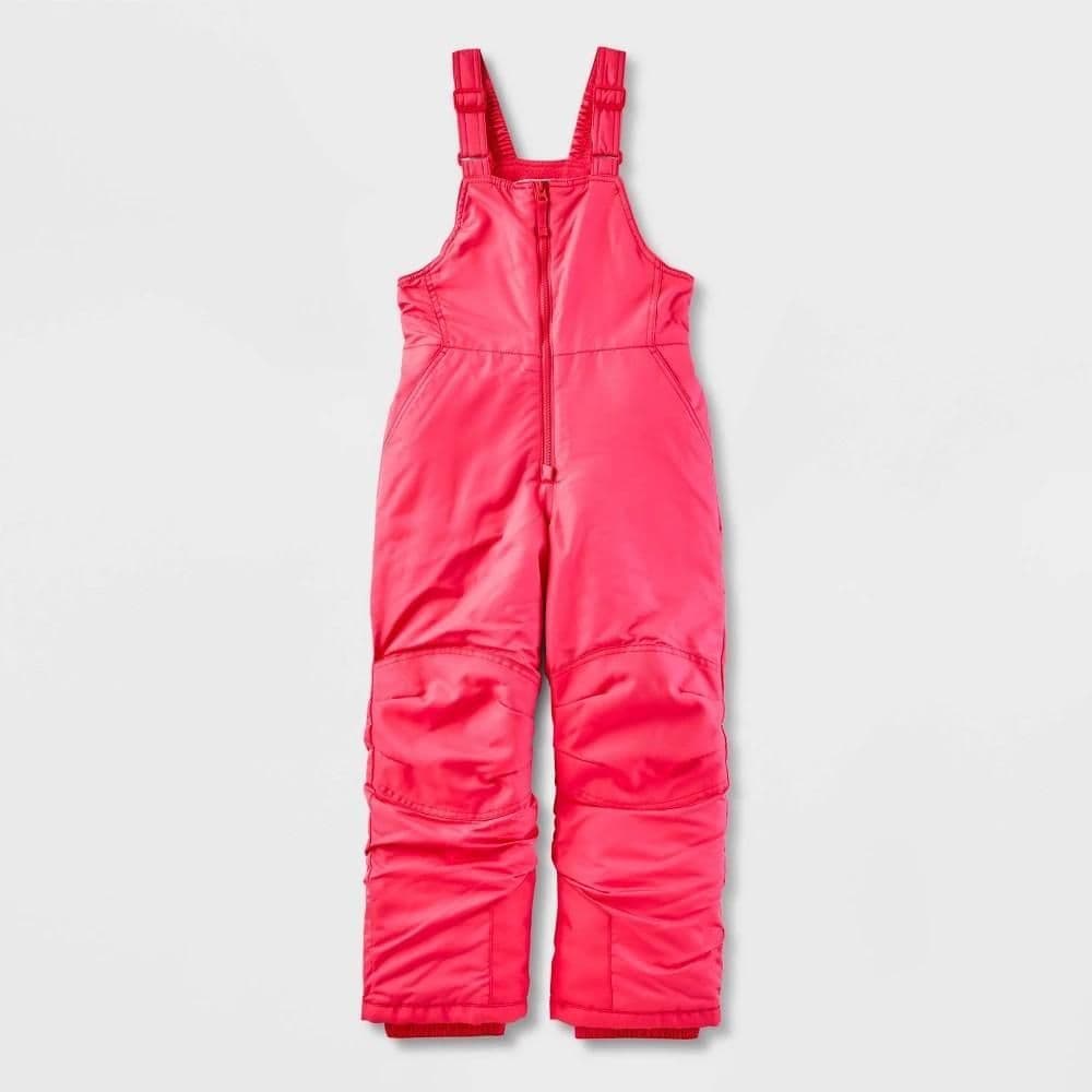 #5048 XS Kids' Solid Snow Bib - Cat & Jack Pink - Default