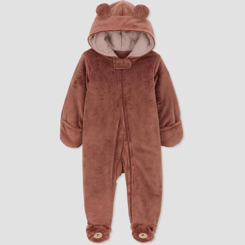 #3807 9M Carter's Baby Romper - Brown - Default