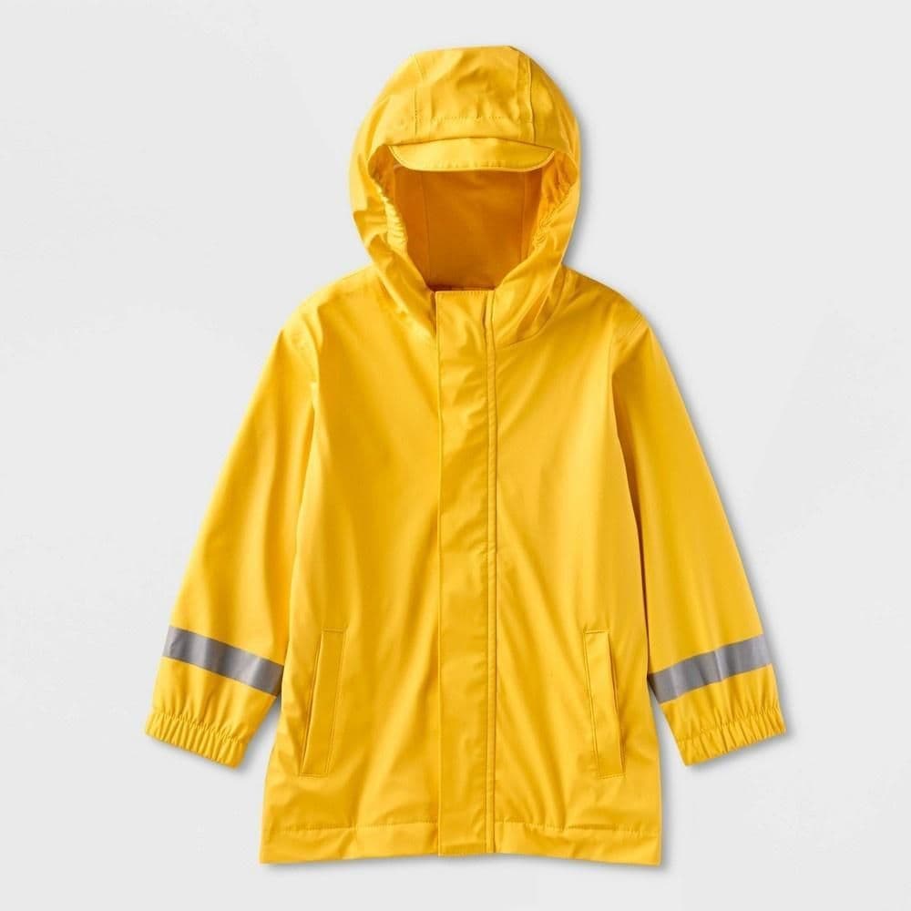 #4507 3T Toddler Rubber Rain Jacket - Cat & Jack Yellow - Default