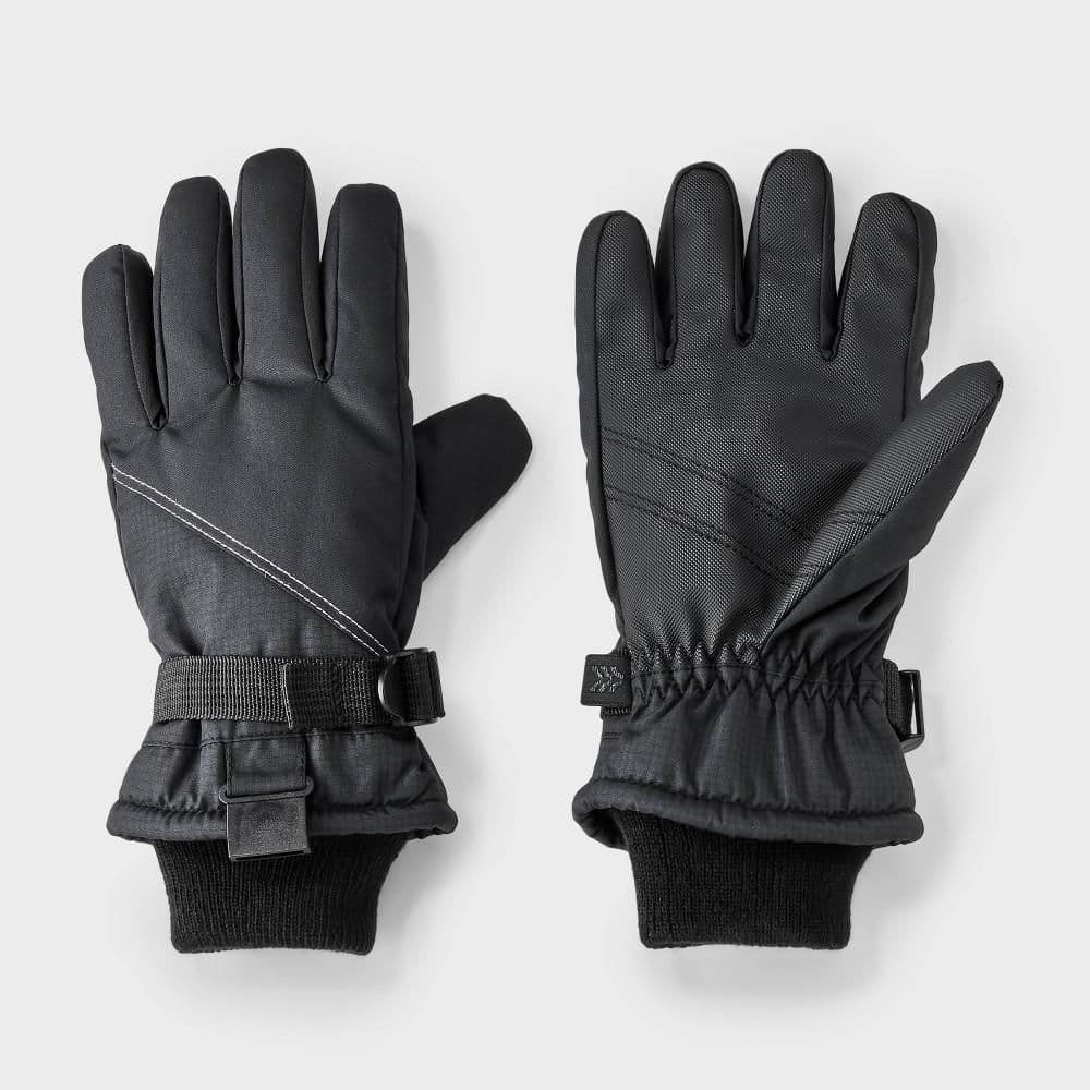 #4875 Size 8-14 Kids' Ski Glove - All In Motion Black - Default