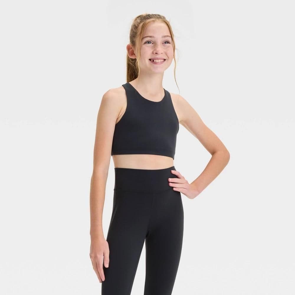 #5711 XL Girls' Everyday Soft Bra - All In Motion Black - Default