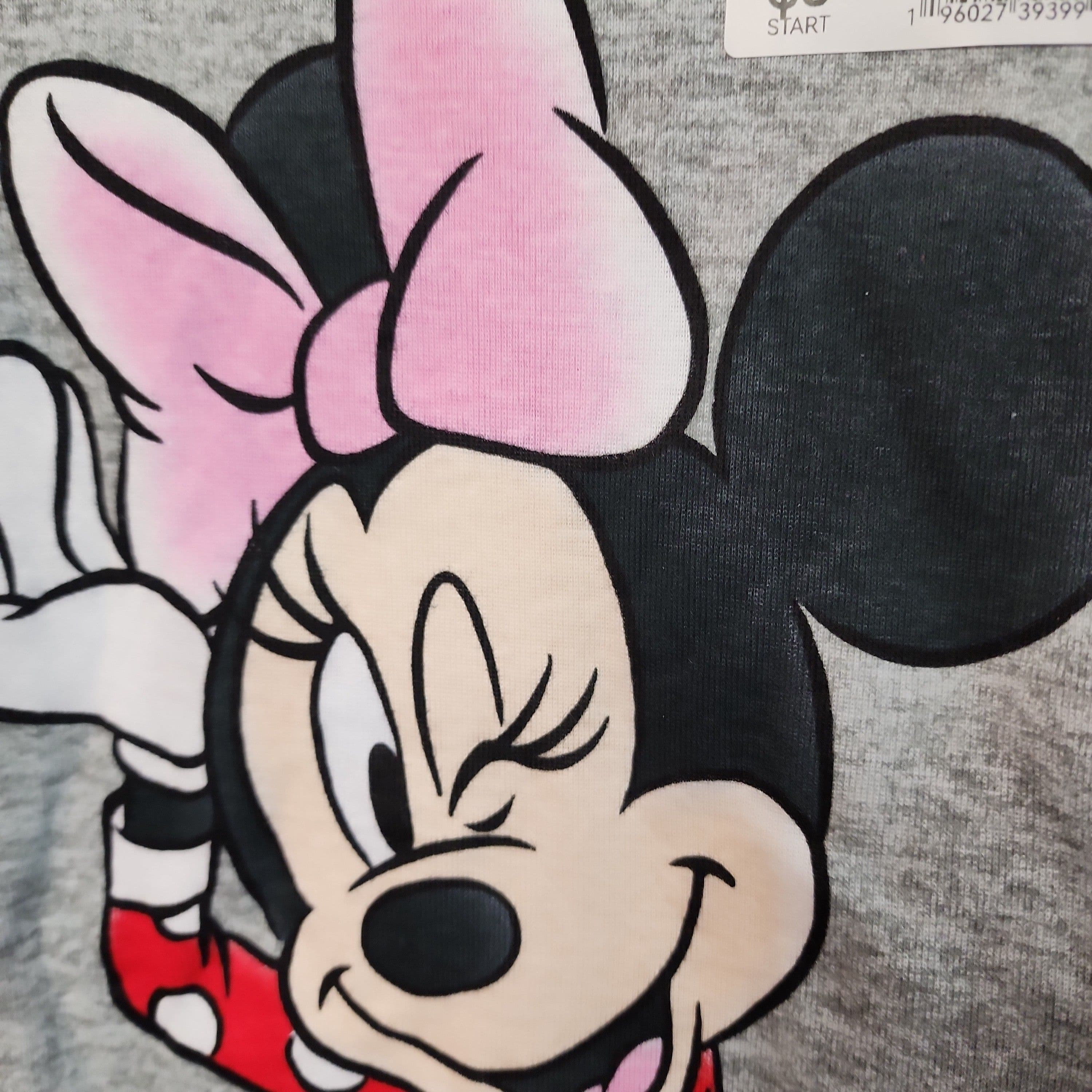 #3948 12M Toddler Girls' 4pc Snug Fit Minnie Mouse Cotton Pajama Set - Gray - Default - Thumbnail 2