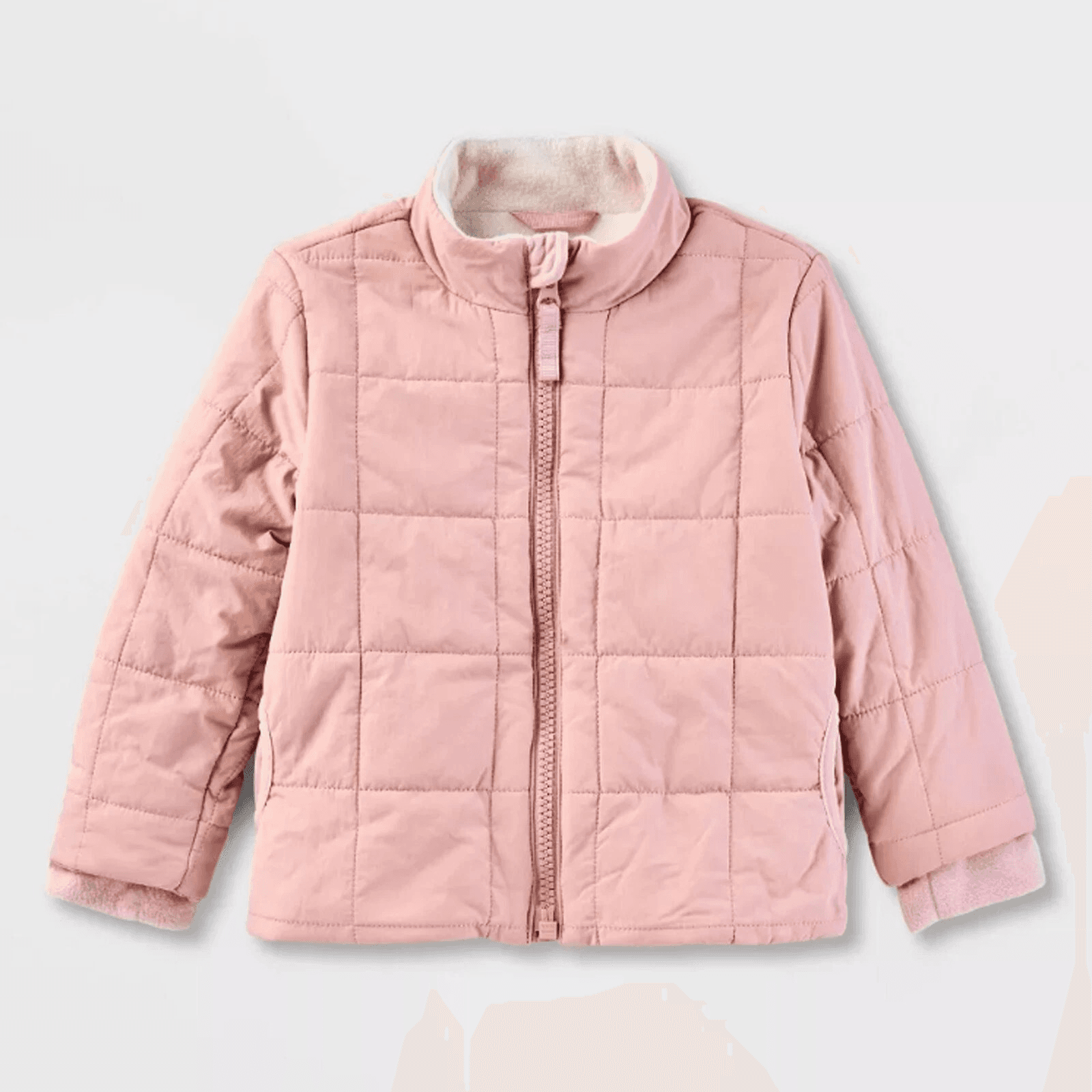 #9095 4T Toddler Quilted Puffer Jacket - Cat & Jack Pink - Default