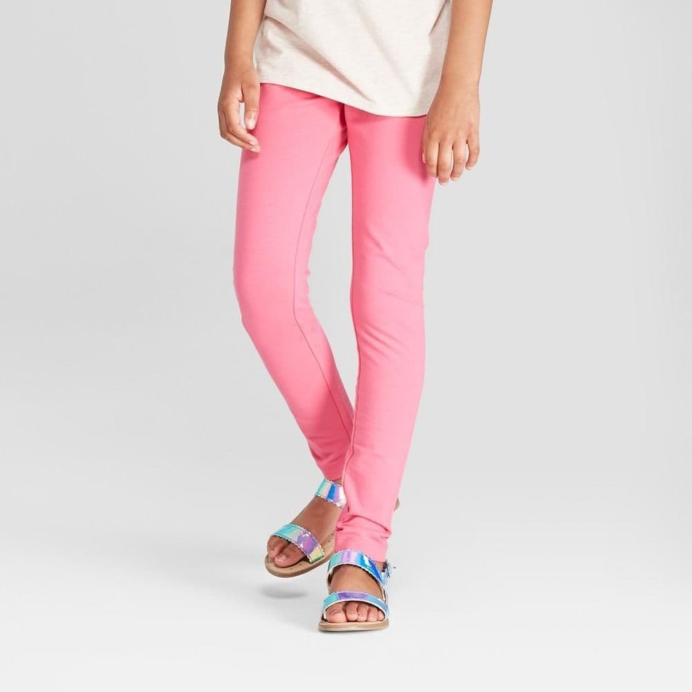 #5013 XS Girls' Leggings Pants - Cat & Jack Pink - Default
