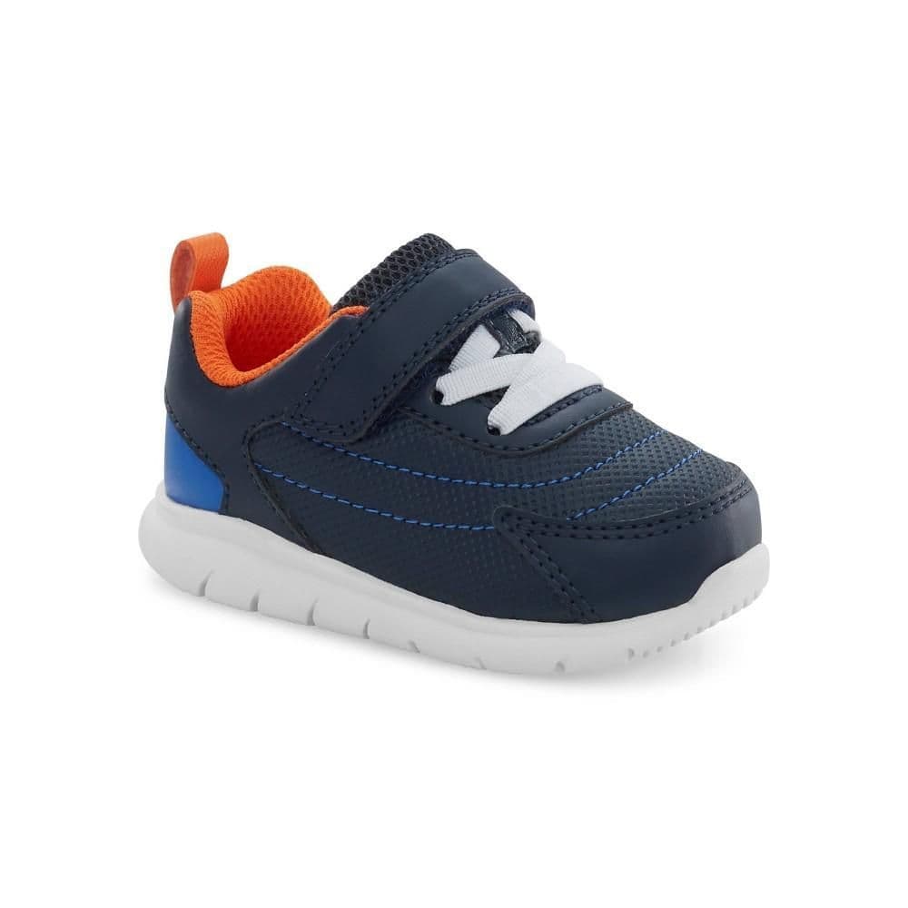 #9229 Size 4 Carter's Just One You Baby Boys' Sneakers - Blue - Default