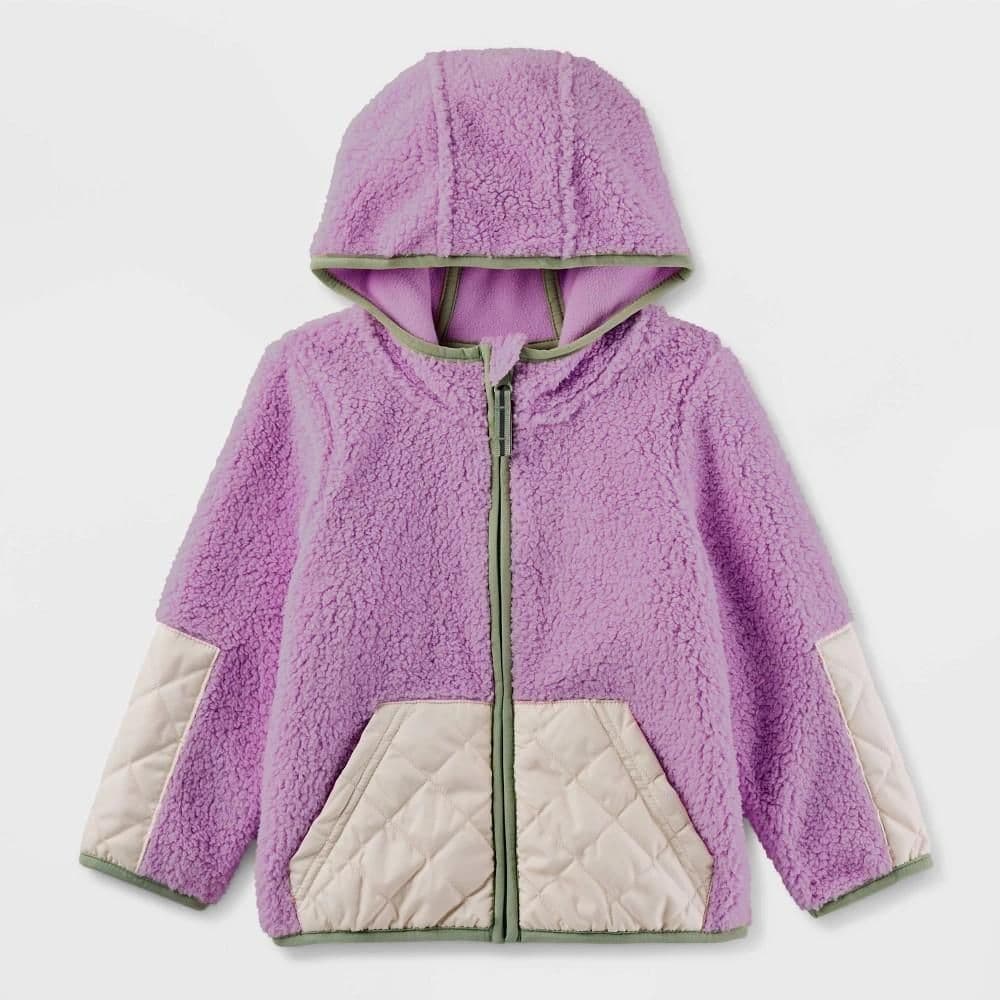 #8874 3T Toddler Fleece Jacket - Cat & Jack Lavender - Default