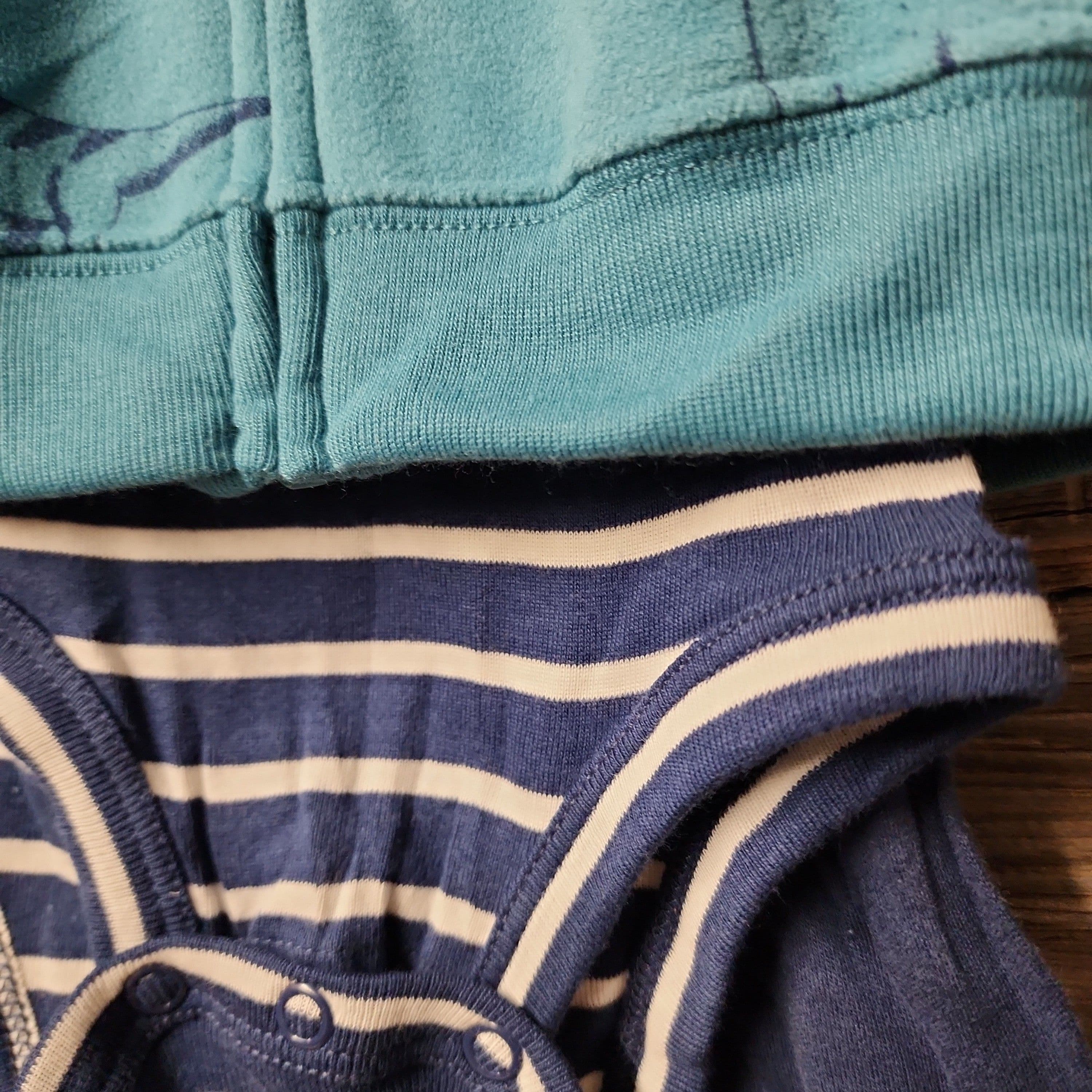 #1209 3M Carter's Baby Boys' Striped Dino Coordinate Set - Blue - Default - Thumbnail 3