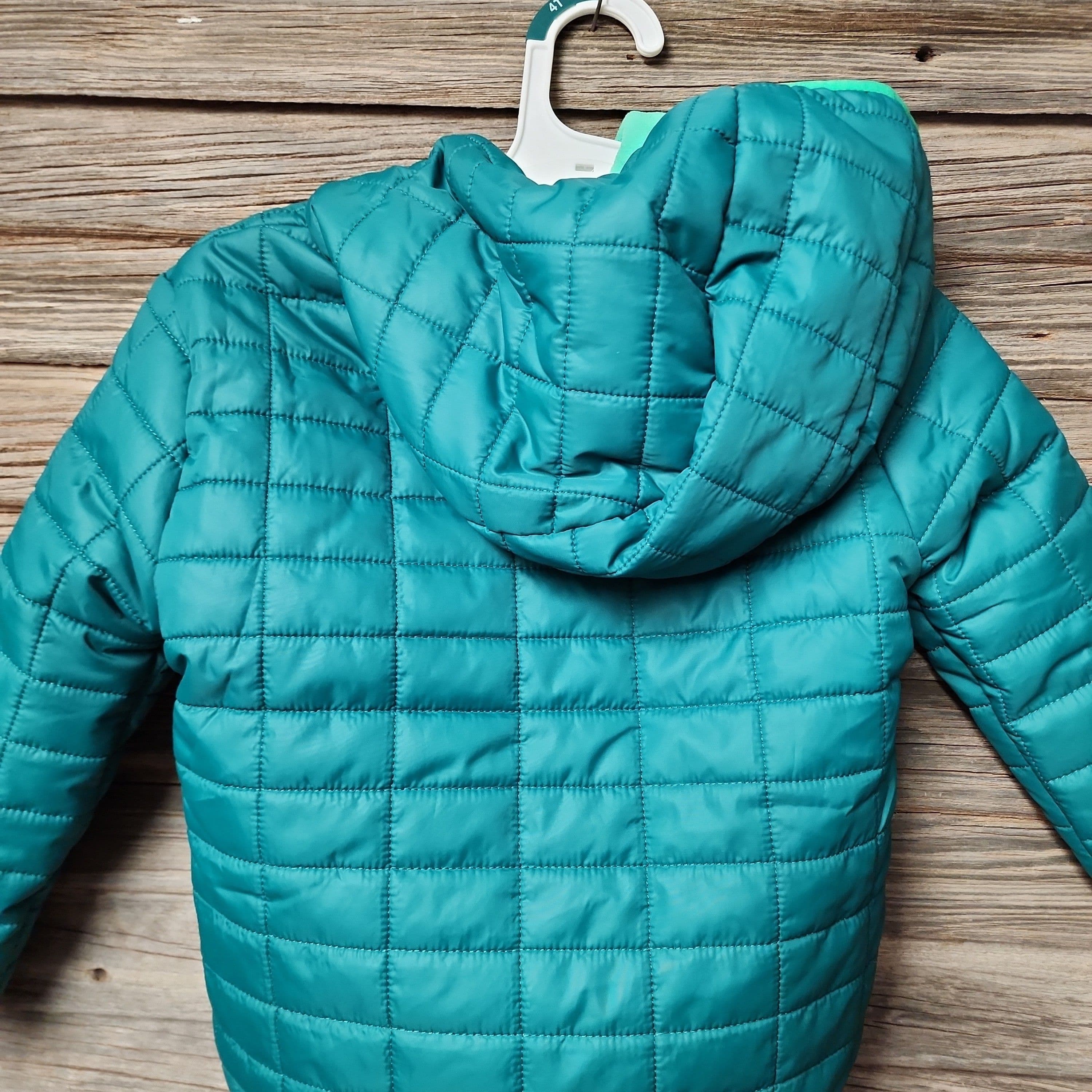 #3092 4T Toddler Puffer Jacket - Cat & Jack Dark Green - Default - Thumbnail 3