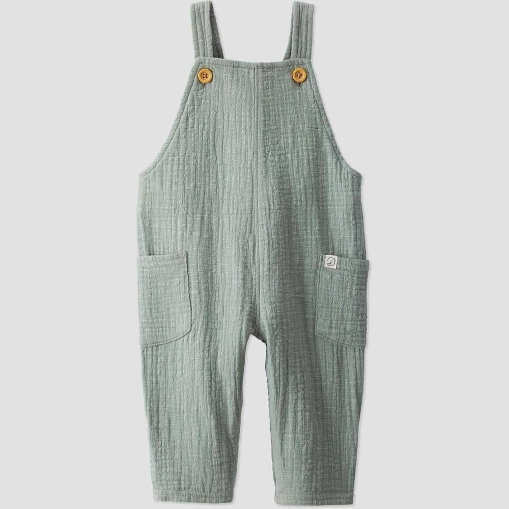 #8047 Newborn Little Planet by Carter's Organic Baby Gauze Pull-On Pants - Green - Default